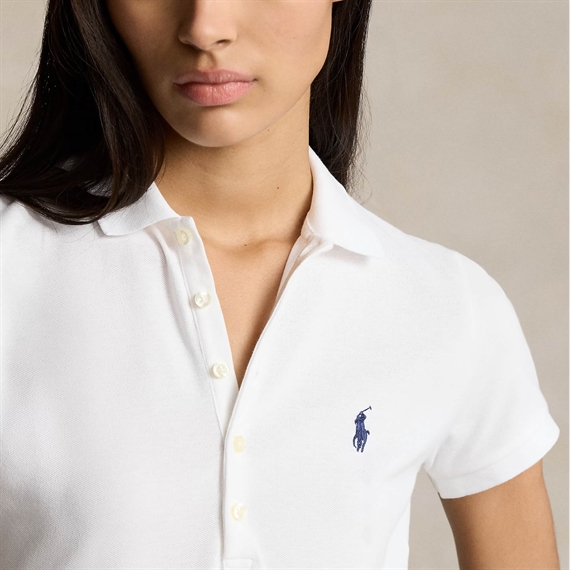 Polo Ralph Lauren Slim Fit Stretch Polo Shirt, Hvid 